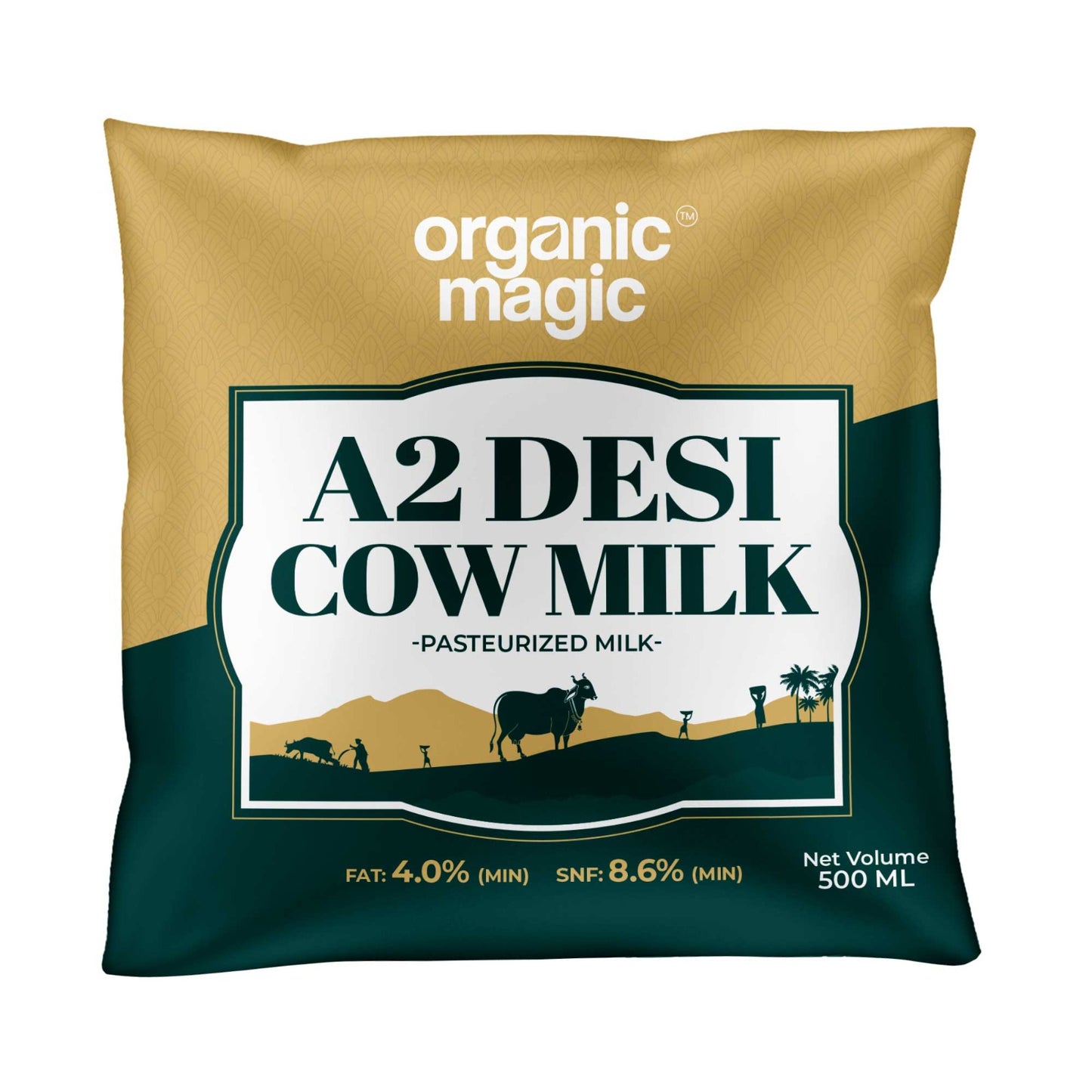 A2 Desi Cow Milk - 500ml (Pouch)